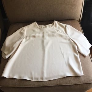 Rachel Roy cream colored blouse